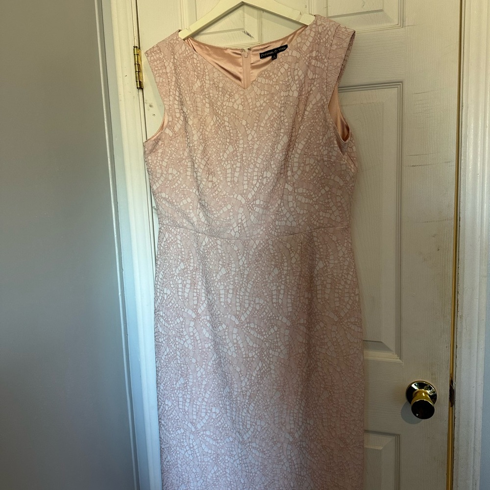 Preston and York Elegant Pink Lace‎ Dress in size 16